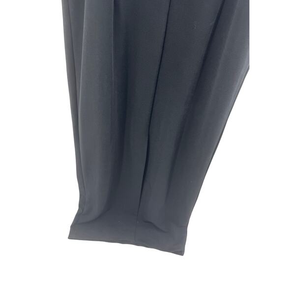 Alex Evenings Dress Velvet Ostrich Feathers Formal Gown Maxi Size 14 Black - Picture 8 of 8